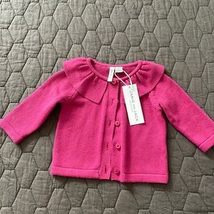 NWT Baby girl cardigan, Janie & Jack, 0-3m